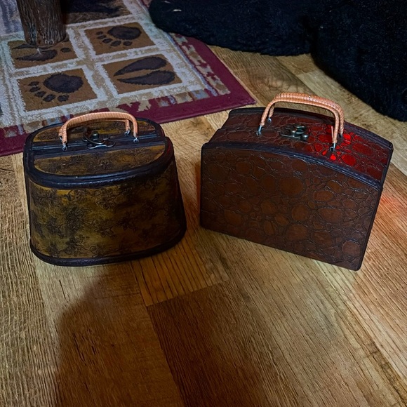 Source Unknown Handbags - Vintage Hinge Wood Purses